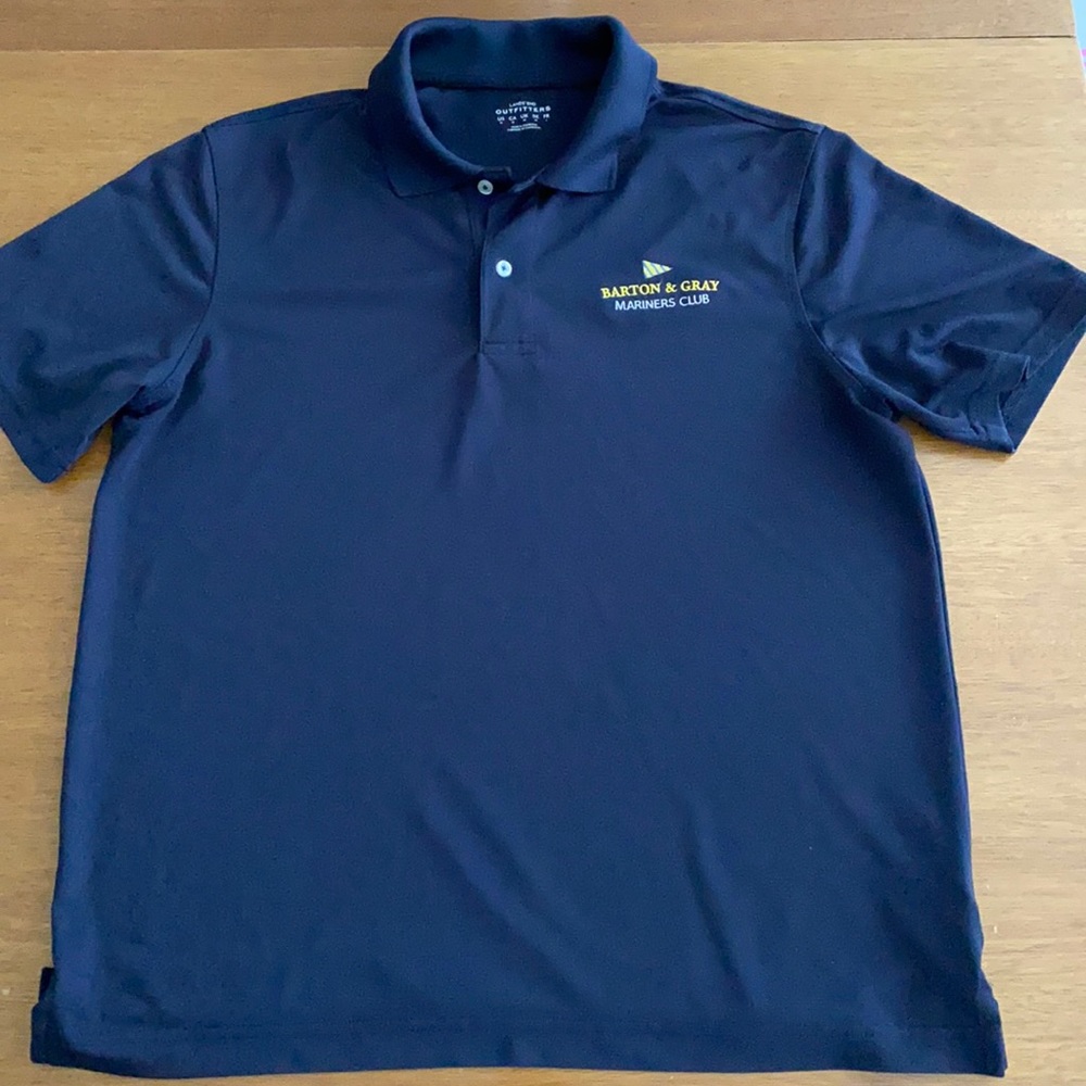 Lands End polo performance fabric